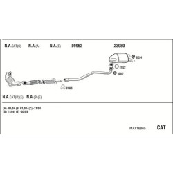Išmetimo sistema WALKER MAT16865