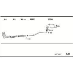 Išmetimo sistema WALKER MAT18827