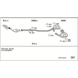Išmetimo sistema WALKER MNH16600