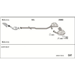 Išmetimo sistema WALKER MNH17818