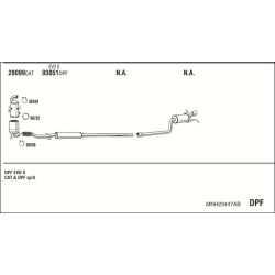 Išmetimo sistema WALKER MNH23447AB