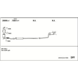 Išmetimo sistema WALKER MNH23447BB