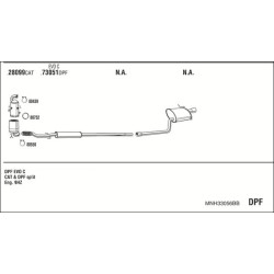 Išmetimo sistema WALKER MNH33056BB