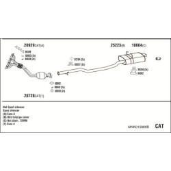Išmetimo sistema WALKER MNK015889B