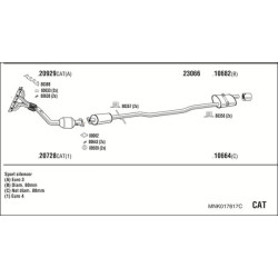 Išmetimo sistema WALKER MNK017817C