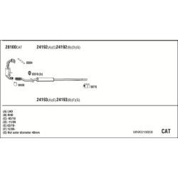 Išmetimo sistema WALKER MNK019859