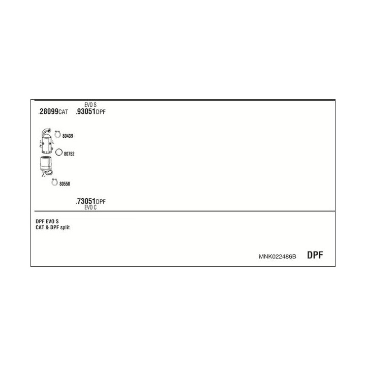 Išmetimo sistema WALKER MNK022486B