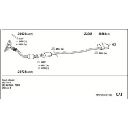 Išmetimo sistema WALKER MNK027975C