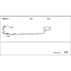 Išmetimo sistema WALKER MNK034921