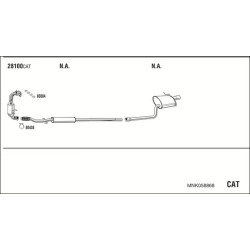 Išmetimo sistema WALKER MNK058868