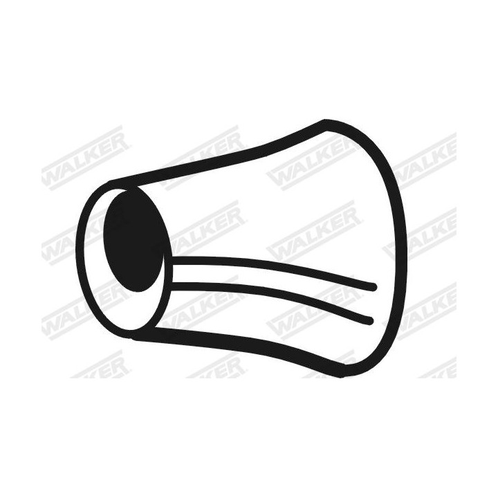 Droselis, išmetimo vamzdis WALKER 10801