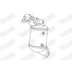 Katalizatoriaus keitiklis WALKER 28666