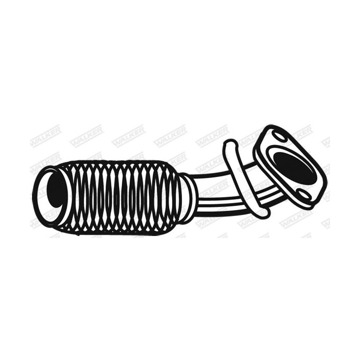 Lankstus vamzdis, išmetimo sistema WALKER 06952