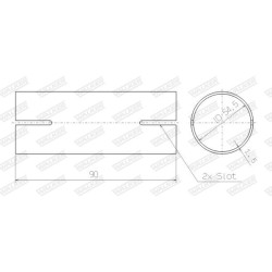 Vamzdžių sujungimas, išmetimo sistema WALKER 82466