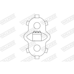 Guminė juosta, išmetimo sistema WALKER 82786