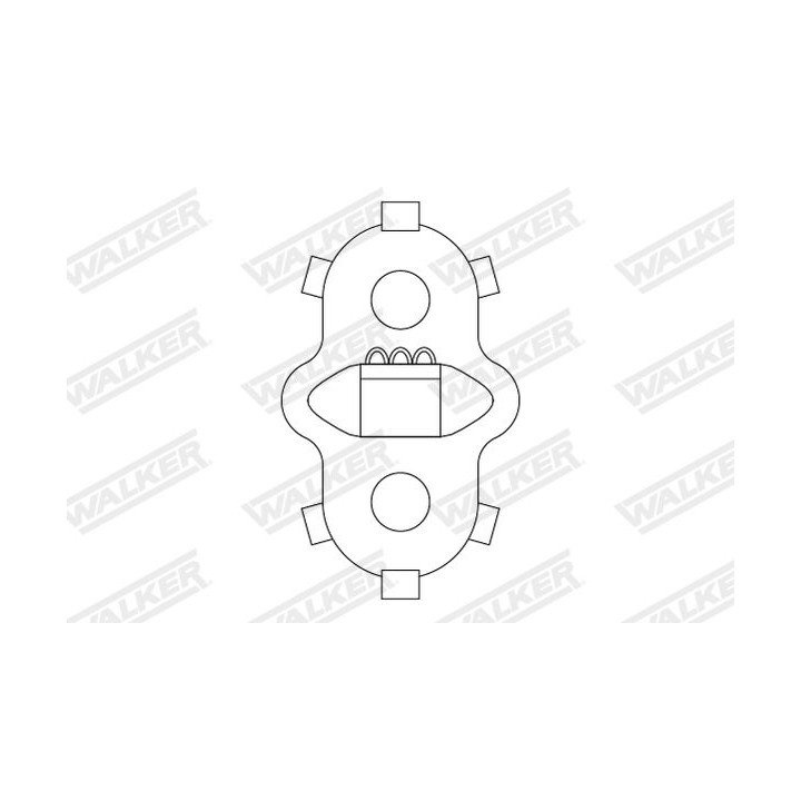 Guminė juosta, išmetimo sistema WALKER 82786