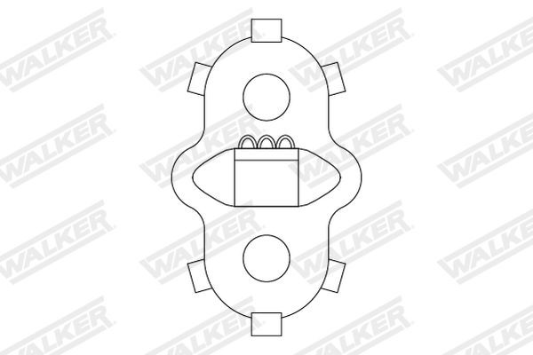 Guminė juosta, išmetimo sistema WALKER 82786