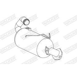 Suodžių / kietųjų dalelių filtras, išmetimo sistema WALKER 73344