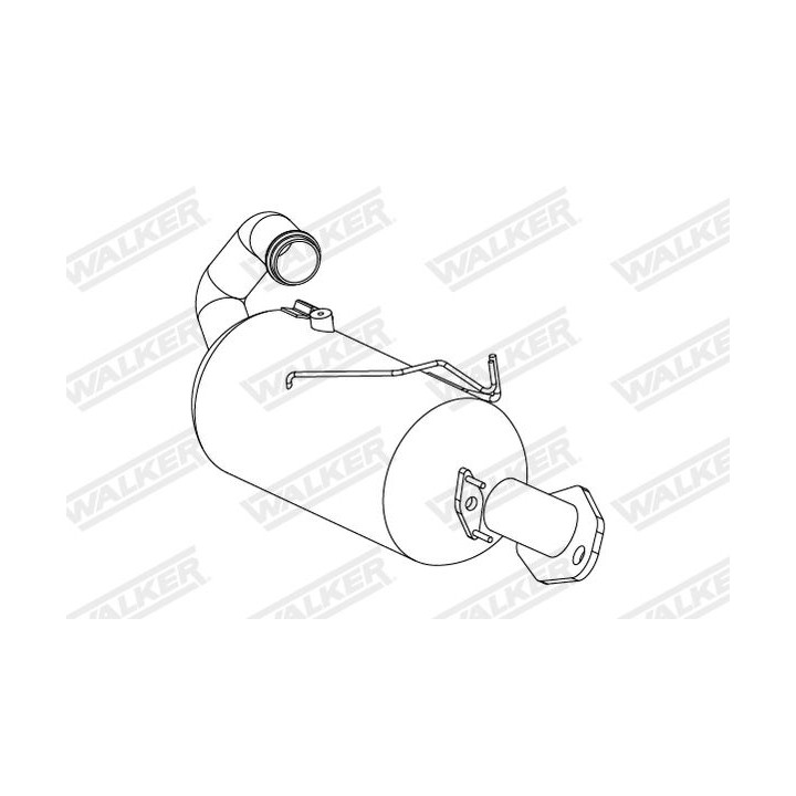 Suodžių / kietųjų dalelių filtras, išmetimo sistema WALKER 73344