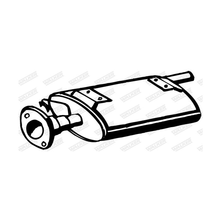Vidurinis duslintuvas WALKER 17476