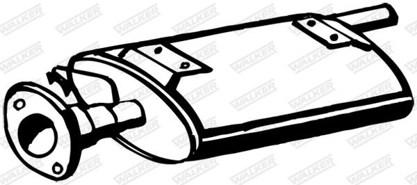 Vidurinis duslintuvas WALKER 17476
