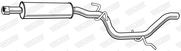Vidurinis duslintuvas WALKER 23029