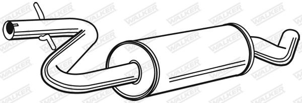 Vidurinis duslintuvas WALKER 23134