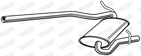 Vidurinis duslintuvas WALKER 23185