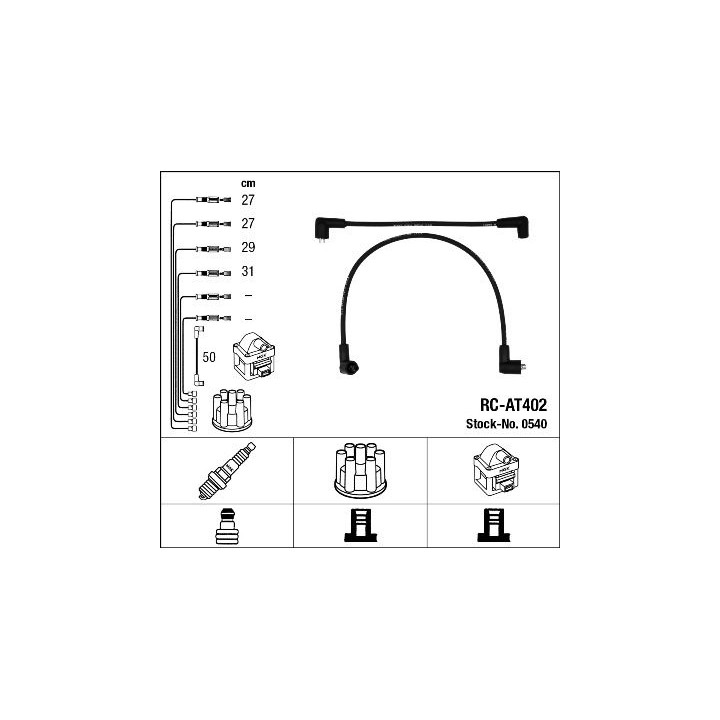 Uždegimo laido komplektas NGK 0540