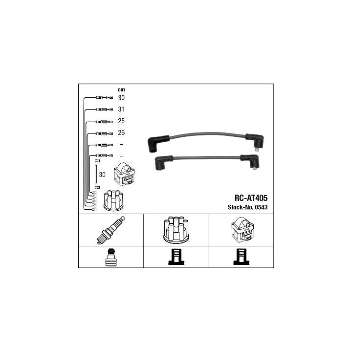 Uždegimo laido komplektas NGK 0543