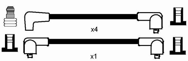 Uždegimo laido komplektas NGK 0543