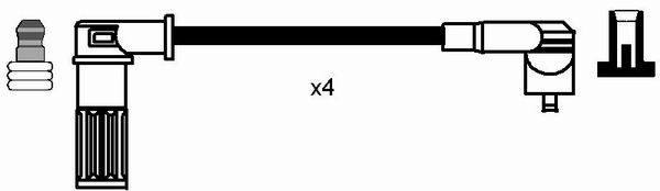 Uždegimo laido komplektas NGK 0645