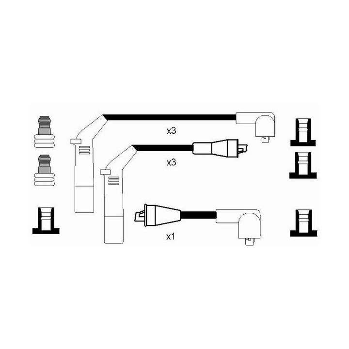 Uždegimo laido komplektas NGK 0706