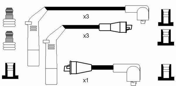 Uždegimo laido komplektas NGK 0706