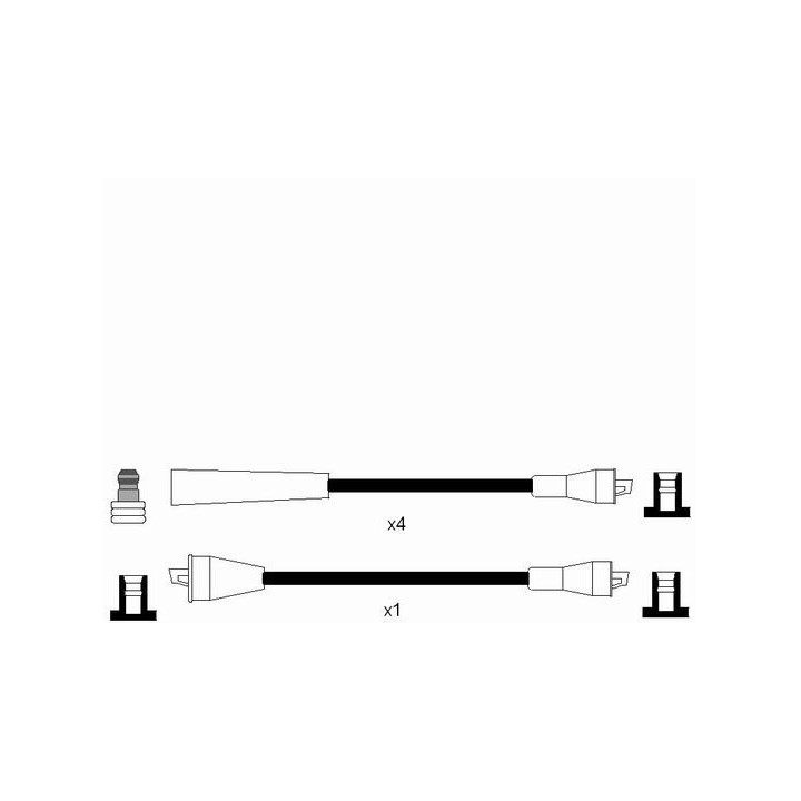 Uždegimo laido komplektas NGK 0725