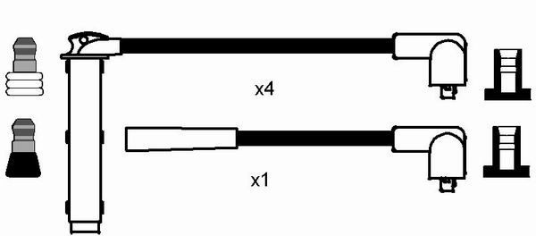 Uždegimo laido komplektas NGK 0890