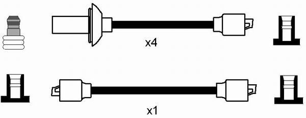 Uždegimo laido komplektas NGK 0948