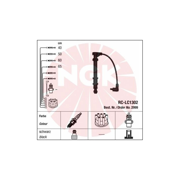 Uždegimo laido komplektas NGK 2999