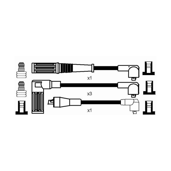 Uždegimo laido komplektas NGK 3666