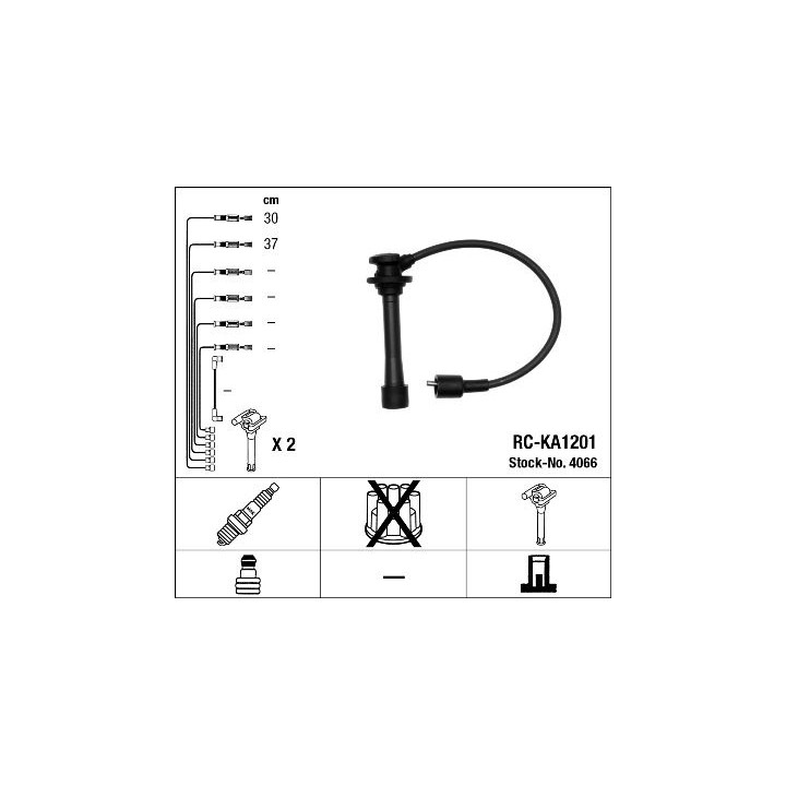 Uždegimo laido komplektas NGK 4066