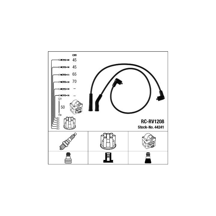 Uždegimo laido komplektas NGK 44241