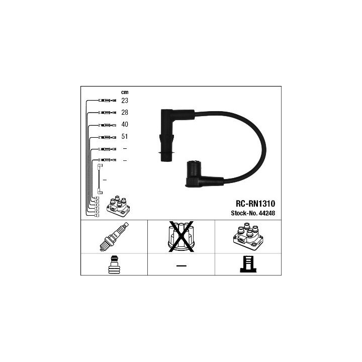Uždegimo laido komplektas NGK 44248