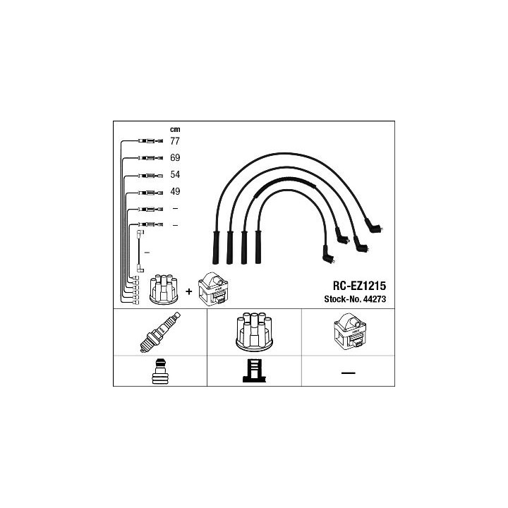 Uždegimo laido komplektas NGK 44273
