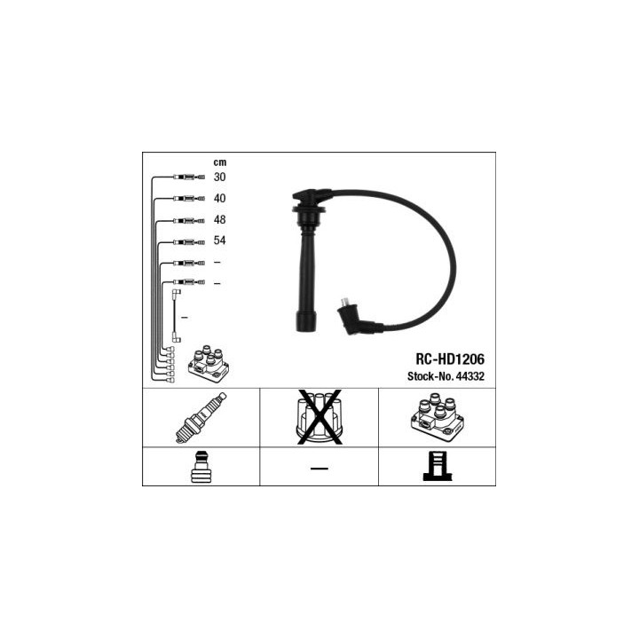 Uždegimo laido komplektas NGK 44332