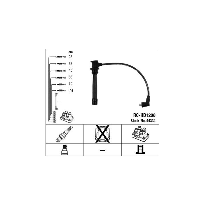 Uždegimo laido komplektas NGK 44334