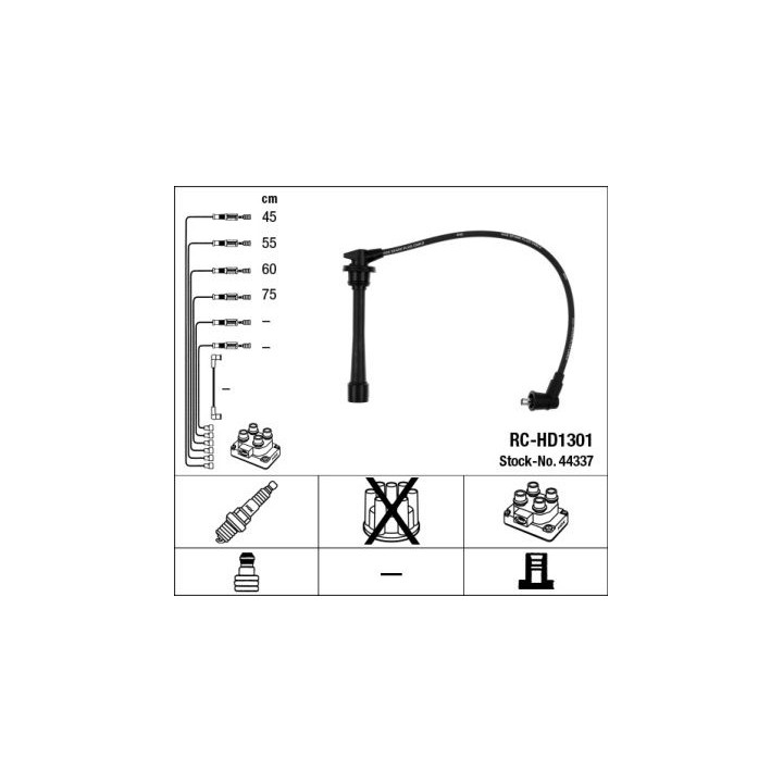 Uždegimo laido komplektas NGK 44337