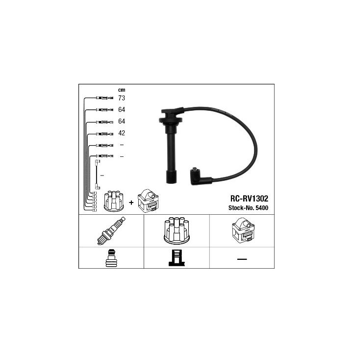 Uždegimo laido komplektas NGK 5400