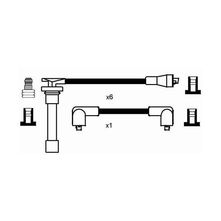 Uždegimo laido komplektas NGK 5406