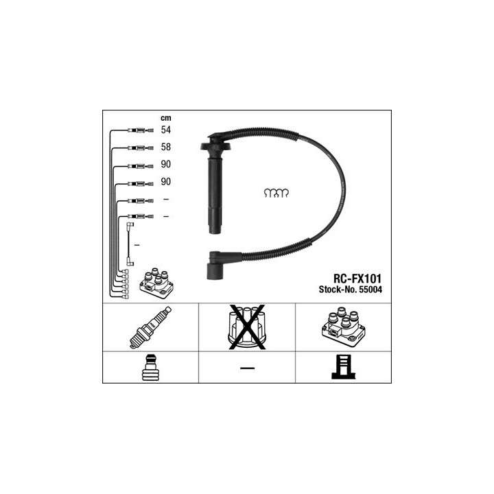 Uždegimo laido komplektas NGK 55004