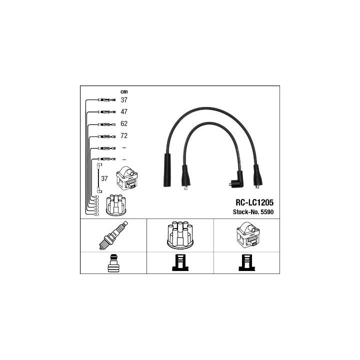 Uždegimo laido komplektas NGK 5590
